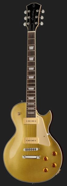 Sire L7V GT Larry Carlton Guitarra Eléctrica Gold Top 5