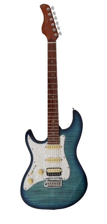 Sire S7 FM LH TBL v2 Larry Carlton Guitarra Eléctrica para Zurdos Transparent Blue 1