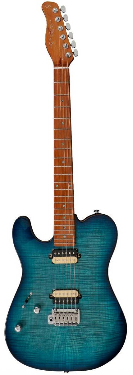 Sire T7 FM LH TBL Larry Carlton Guitarra Eléctrica para Zurdos Transparent Blue 1