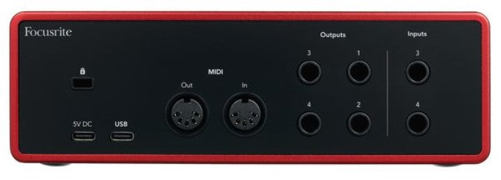 Focusrite Scarlett 4I4 4Th Generation Interfaz de Audio USB 9