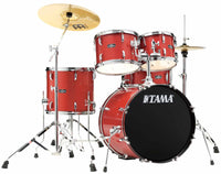 Tama ST50H5 CDS Stagestar Batería Acústica con Herrajes y Platos Candy Red Sparkle 1