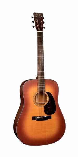 Martin D18 Satin AMBST Guitarra Acústica Dreadnought Amber Burst 1