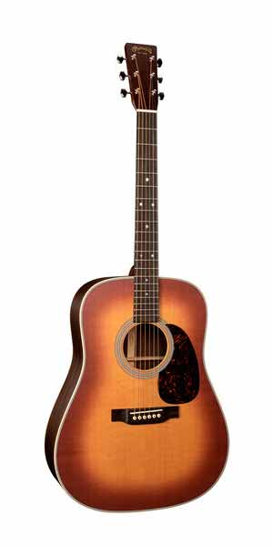 Martin D28 Satin AMBST Guitarra Acústica Dreadnought Amber Burst 1