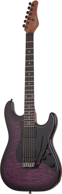 Schecter Traditional Pro TPB EB Guitarra Eléctrica Transparent Purple Burst 1