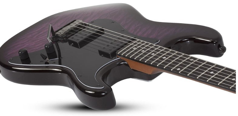 Schecter Traditional Pro TPB EB Guitarra Eléctrica Transparent Purple Burst 2