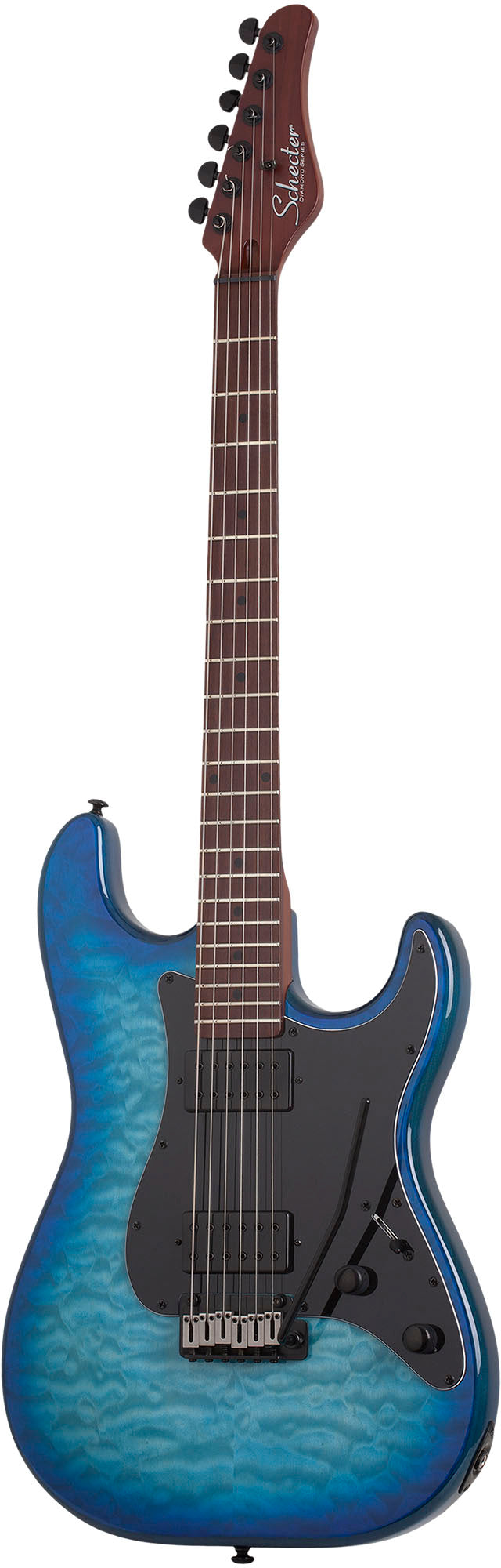 Schecter Traditional Pro TBB MN Guitarra Eléctrica Transparent Blue Burst 1