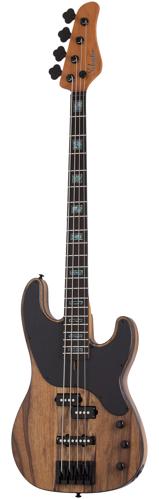 Schecter Model-T 4 Exotic Black Limba Bajo Eléctrico Natural Satin 2