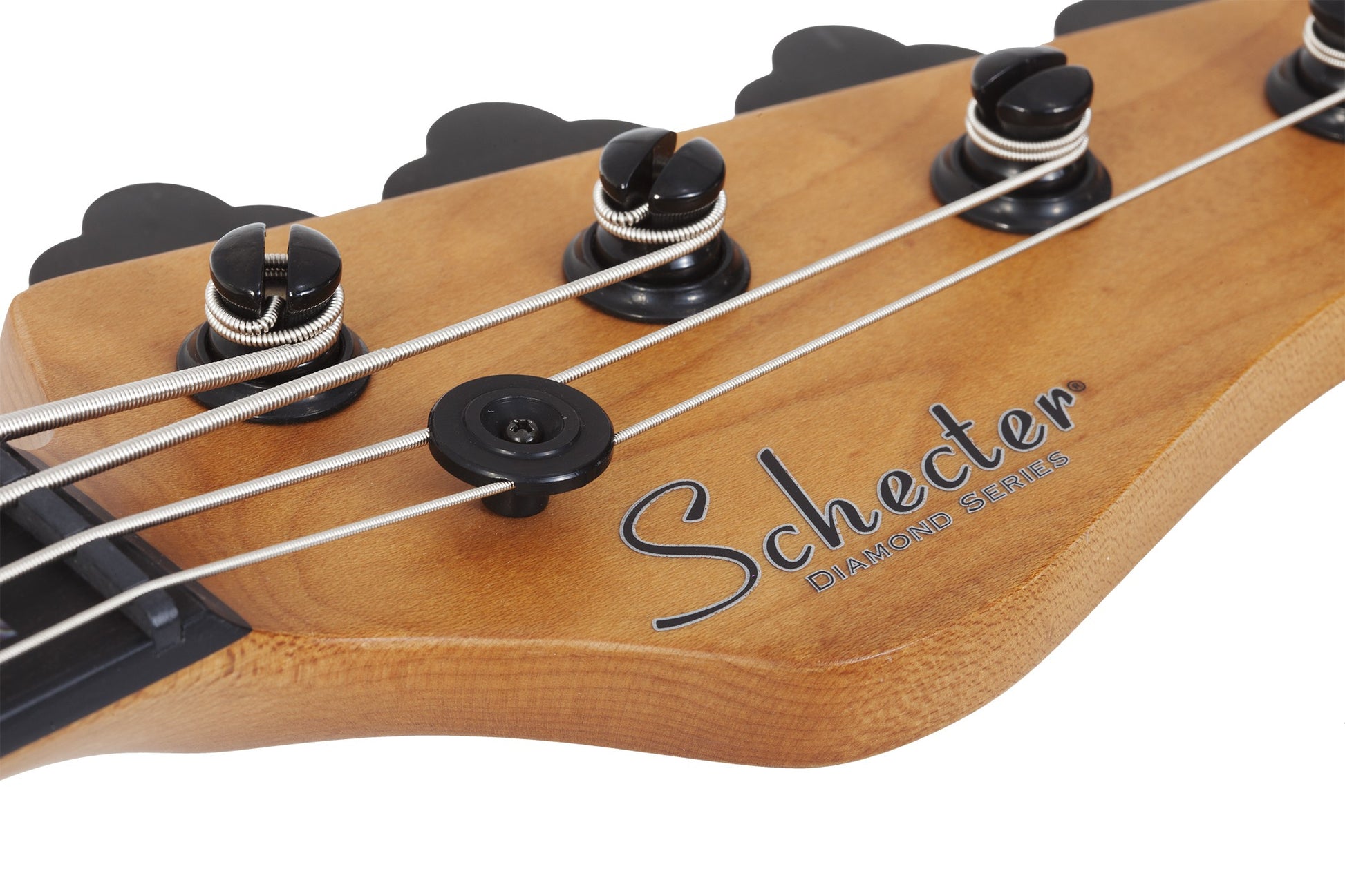 Schecter Model-T 4 Exotic Black Limba Bajo Eléctrico Natural Satin 13