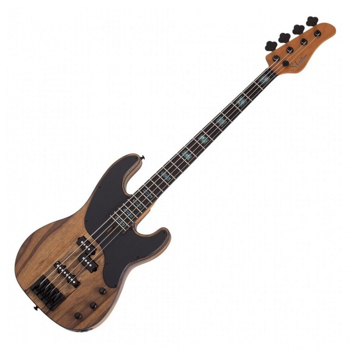 Schecter Model-T 4 Exotic Black Limba Bajo Eléctrico Natural Satin 16