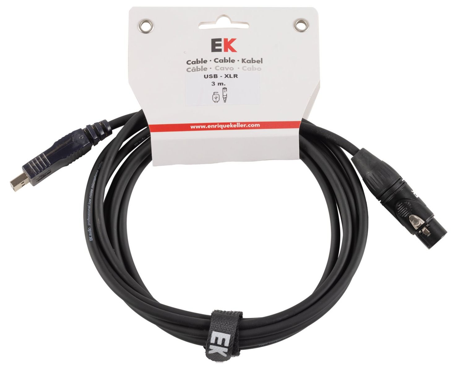 EK Audio D004 Cable USB XLR 3 Metros 1