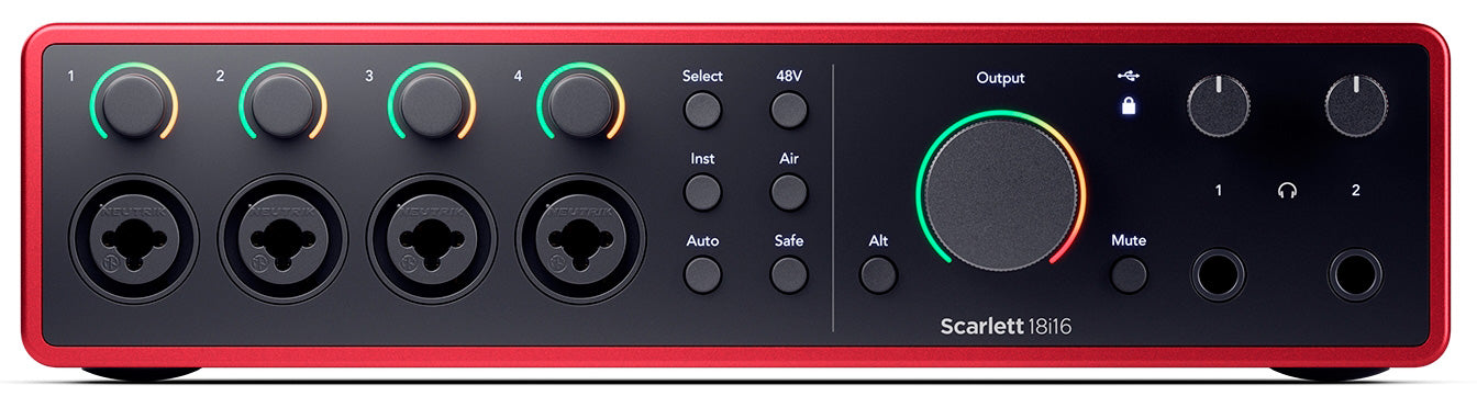 Focusrite Scarlett 18i16 4th Generation Interfaz de Audio USB 1