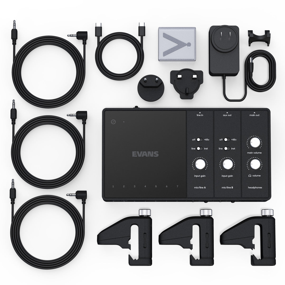 Evans EHSP-1-Bundle Hybrid Sensory Percussion Sound System Sistema Batería Hibrida 4