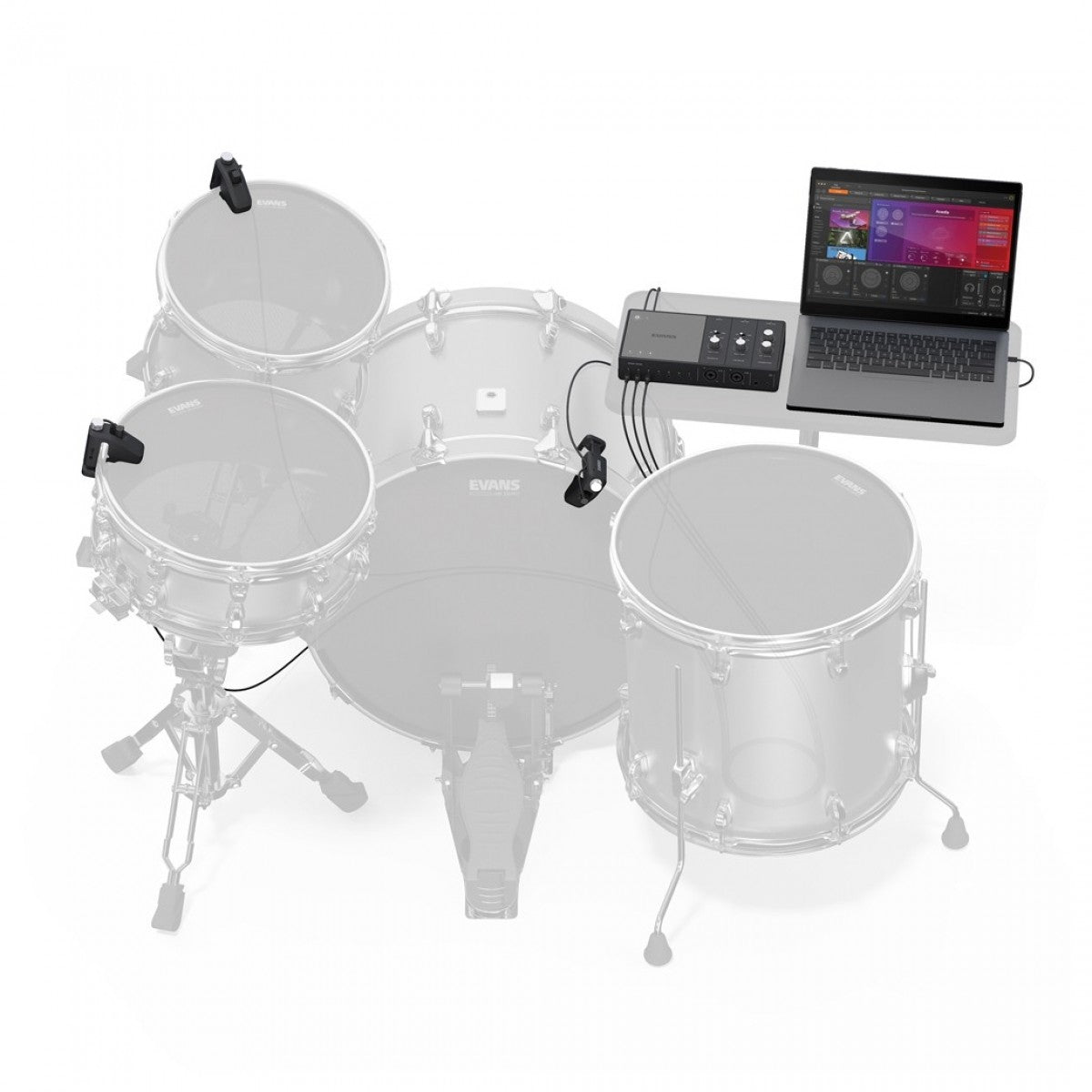 Evans EHSP-1-Bundle Hybrid Sensory Percussion Sound System Sistema Batería Hibrida 10