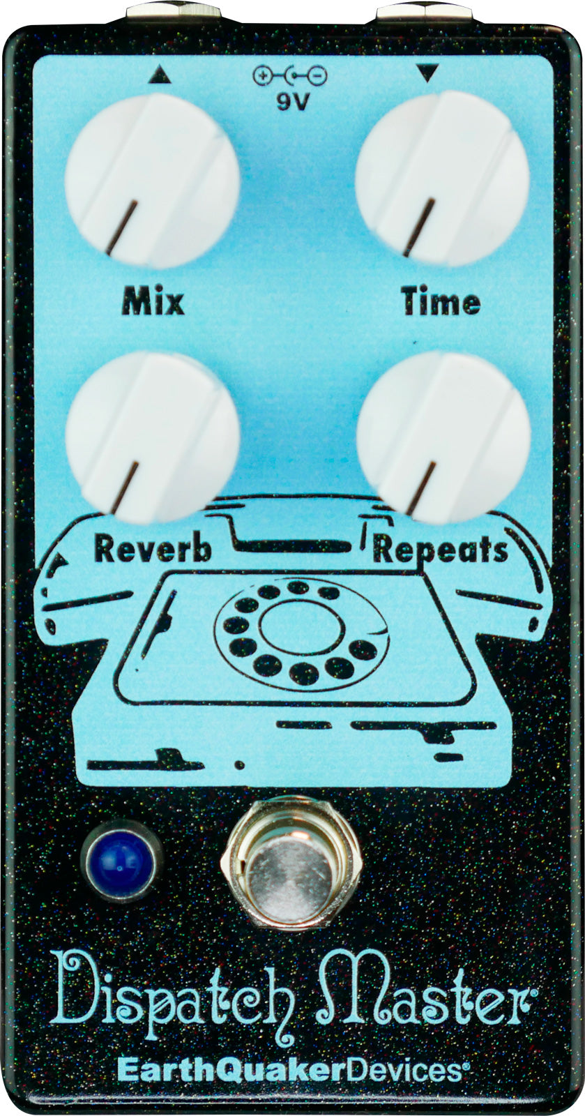 Earthquaker Devices Dispatch Master v3 Twilight Glitter Pedal Reverb y Delay Light Blue 1