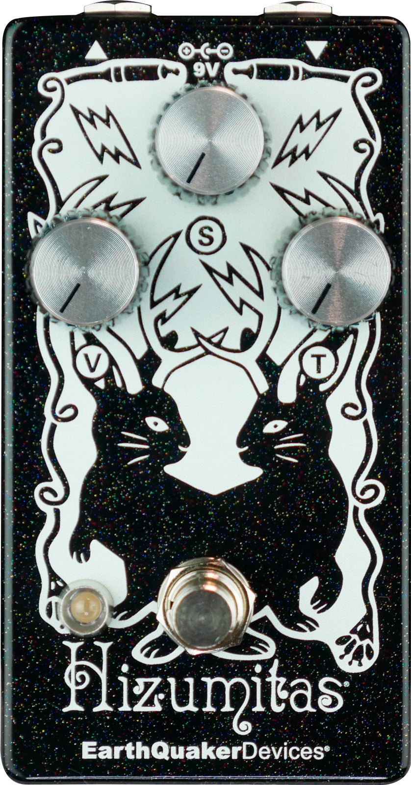 Earthquaker Devices Hizumitas Twilight Glitter Wata Signature Pedal Fuzz Sustainer Ivory 1