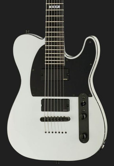 ESP EII TB7 Baritone SW Guitarra Eléctrica 7 Cuerdas Snow White 5