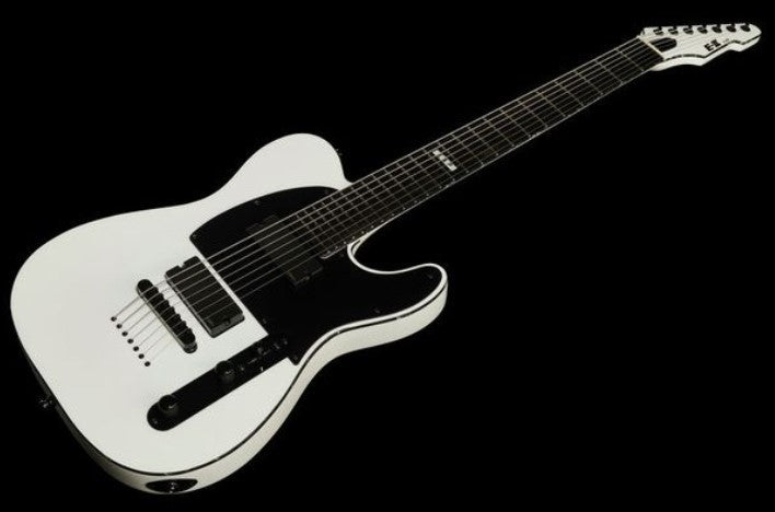 ESP EII TB7 Baritone SW Guitarra Eléctrica 7 Cuerdas Snow White 8