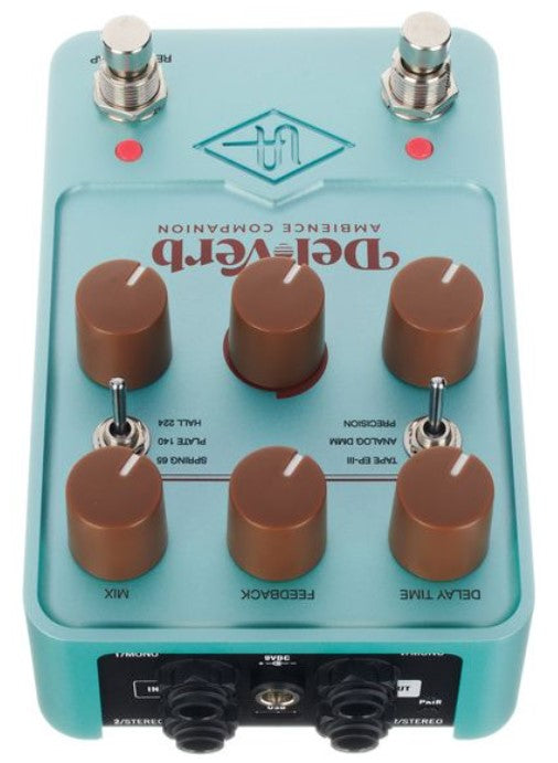 Universal Audio UAFX Del-Verb Ambience Companion Pedal Delay Reverb 8