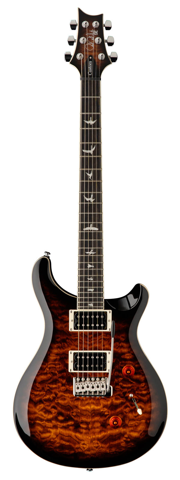 PRS SE Custom 24 Quilt BGS Guitarra Eléctrica Black Gold Sunburst 1