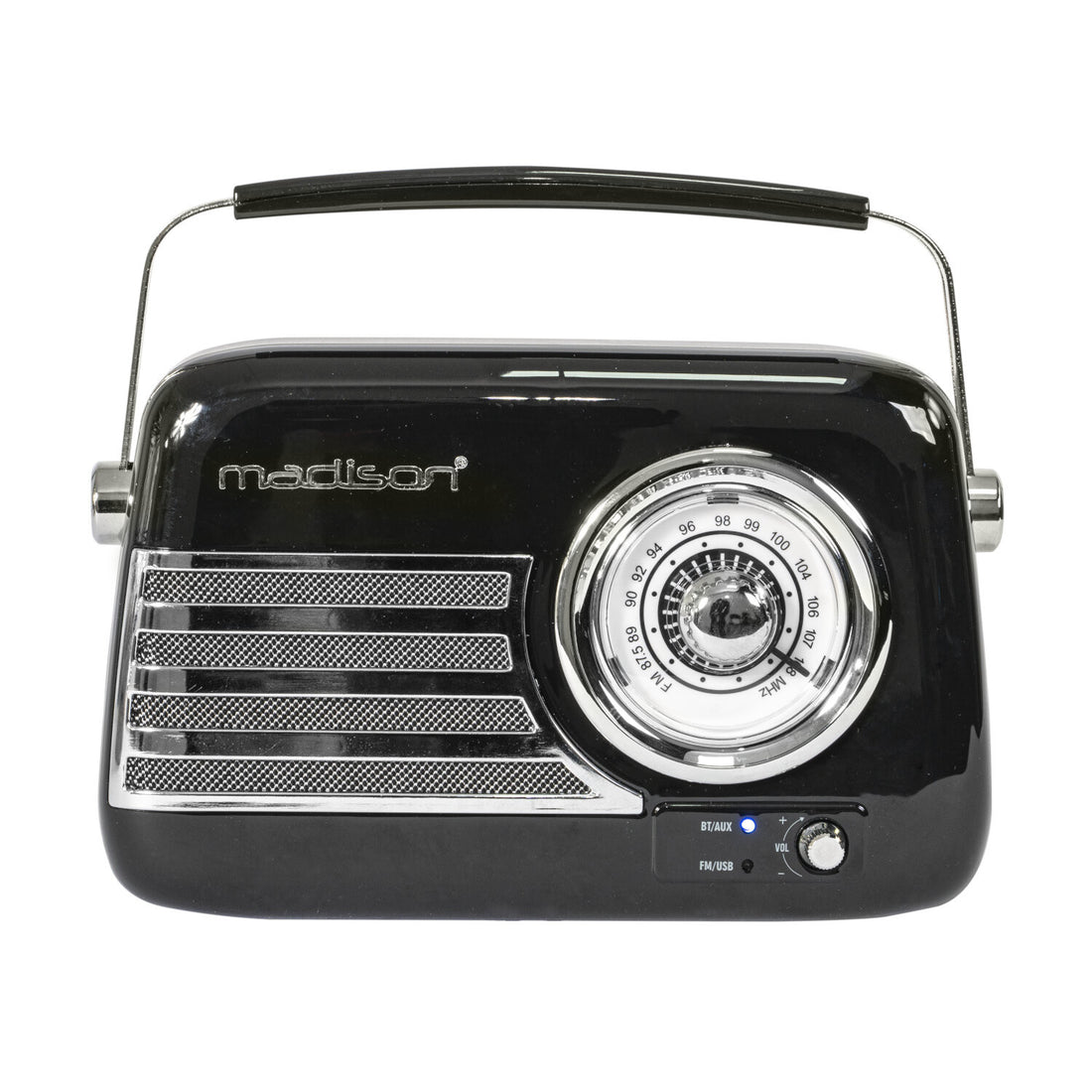 Madison Freesound Vr40B Radio Vintage con Bluetooth Negra 1