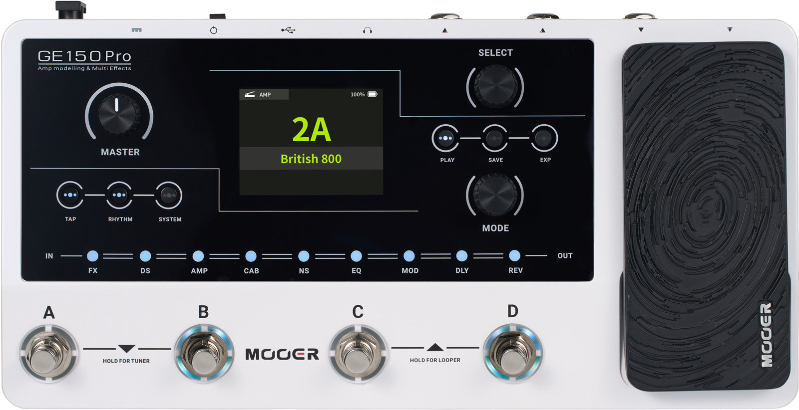 Mooer GE150 Pro Pedalera Multiefectos