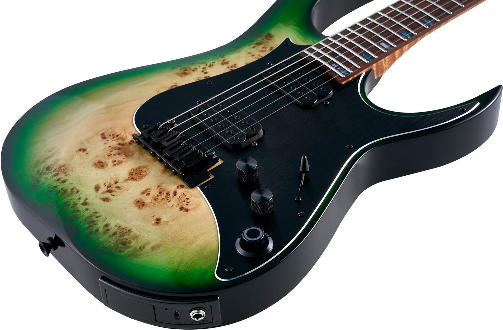 Mooer GTRS M810 GRB Guitarra Eléctrica con Efectos Green Burst 3