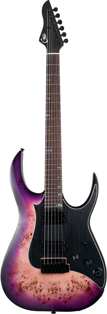 Mooer GTRS M810 PRB Guitarra Eléctrica con Efectos Purple Burst 1