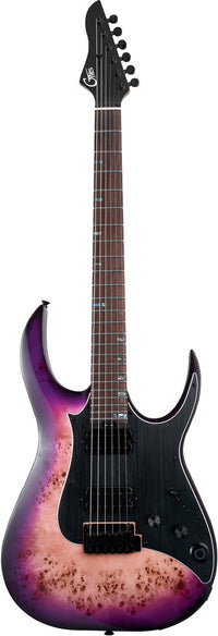 Mooer GTRS M810 PRB Guitarra Eléctrica con Efectos Purple Burst 1