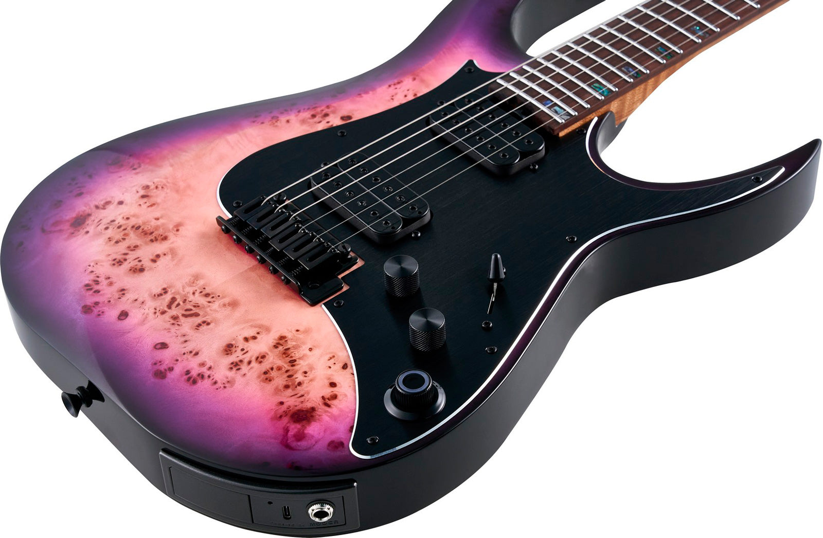 Mooer GTRS M810 PRB Guitarra Eléctrica con Efectos Purple Burst 3