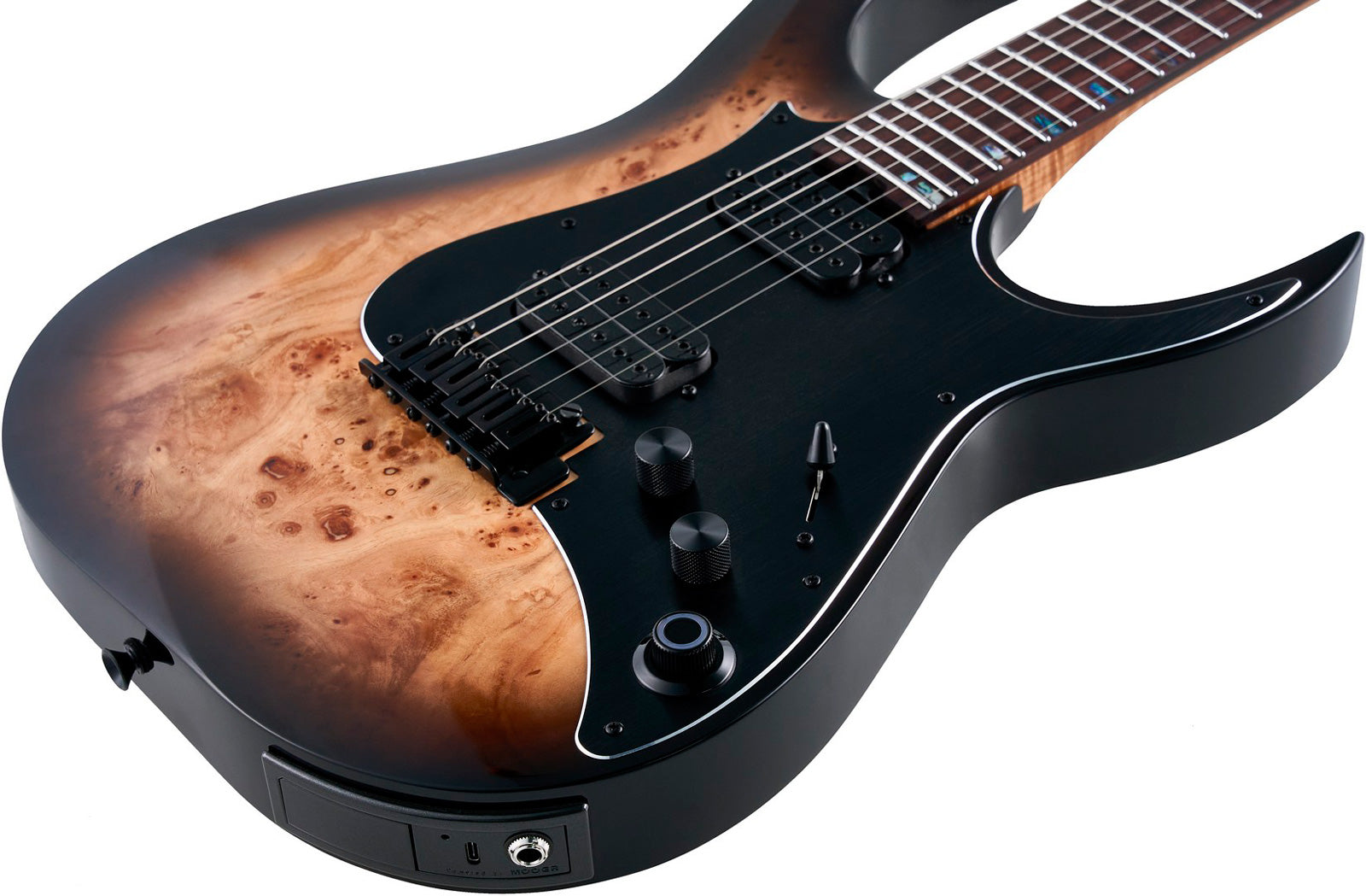 Mooer GTRS M810 NTB Guitarra Eléctrica con Efectos Natural Burst 3