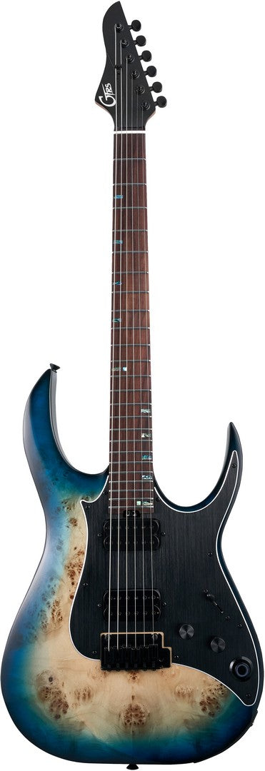 Mooer GTRS M810 BLB Guitarra Eléctrica con Efectos Blue Burst 1