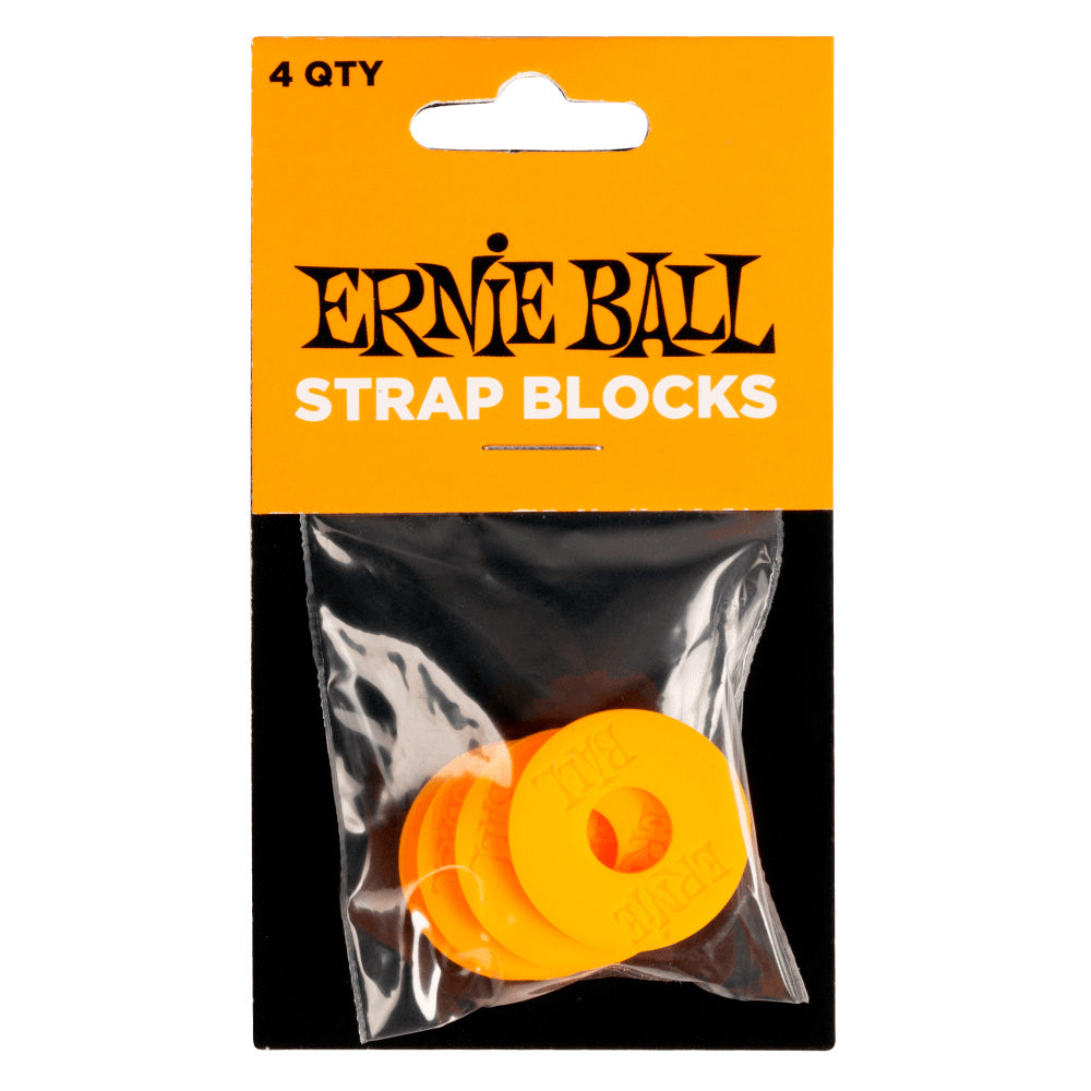 Ernie Ball 5621 Strap Block 4 Enganches Correa Naranja 1