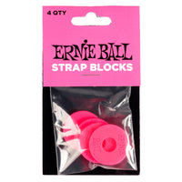 Ernie Ball 5623 Strap Block 4 Enganches Correa Rosa 1