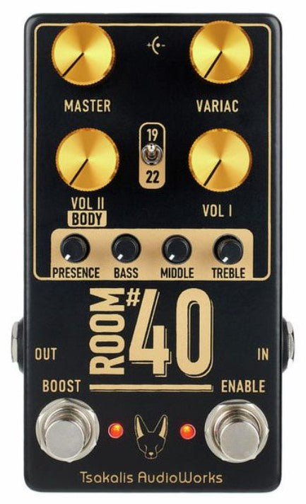 Tsakalis Audioworks Room 40 Pedal Overdrive 12