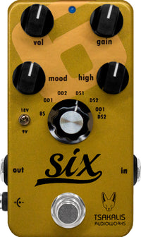 Tsakalis Audioworks Six Pedal Distorsión 1