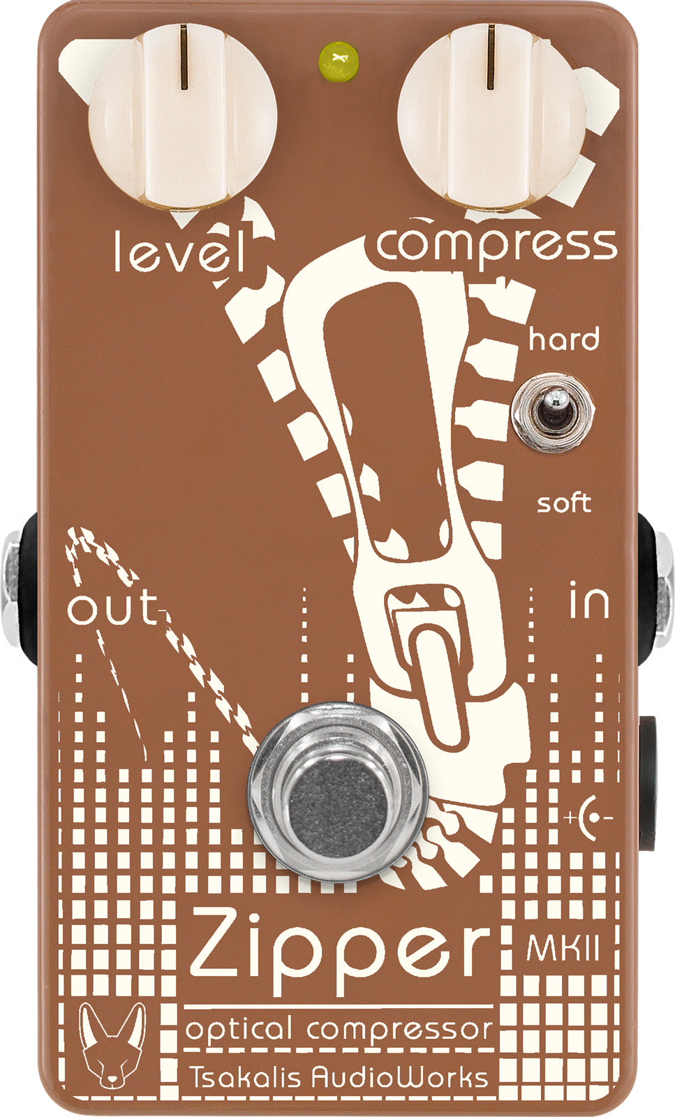 Tsakalis Audioworks Zipper MKII Pedal Compresor 1