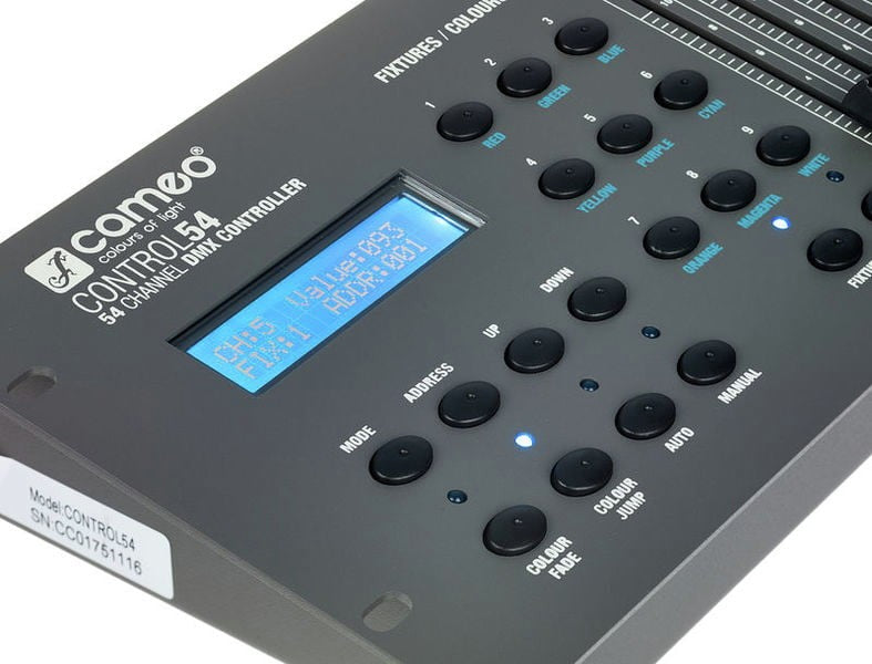 Cameo Control 54 Controlador DMX 54 Canales 6