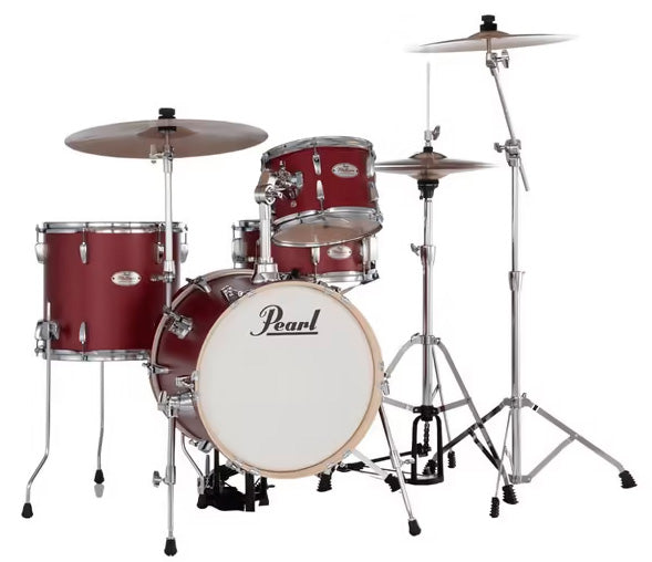 Pearl MT564C D747 Midtown Batería Acústica con Herrajes Matte Red 1