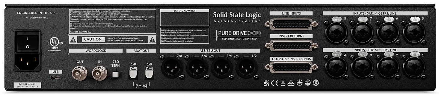 Solid State Pure Drive Octo Preamplificador 8 Canales 4