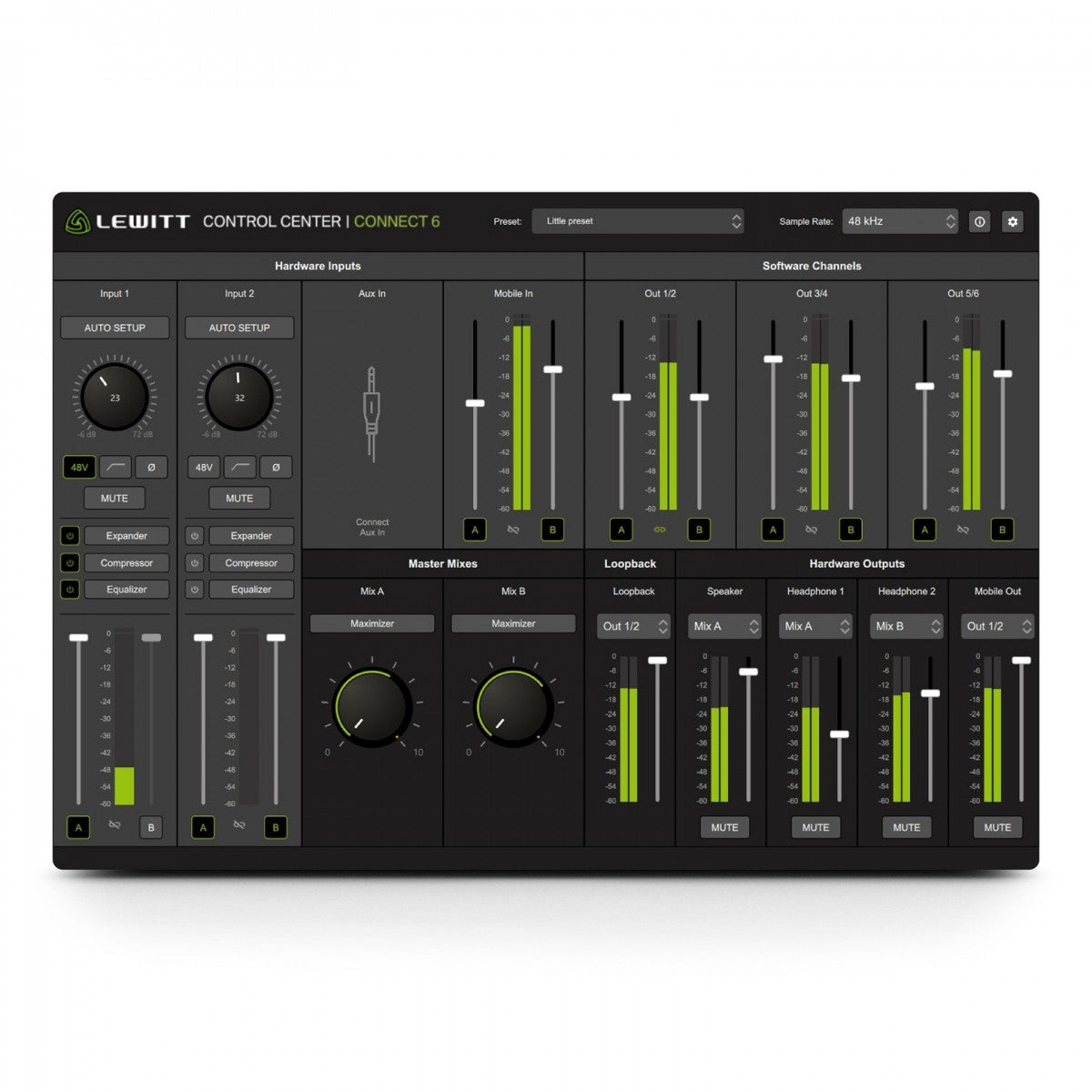 Lewitt Connect 6 Interfaz de Audio 18