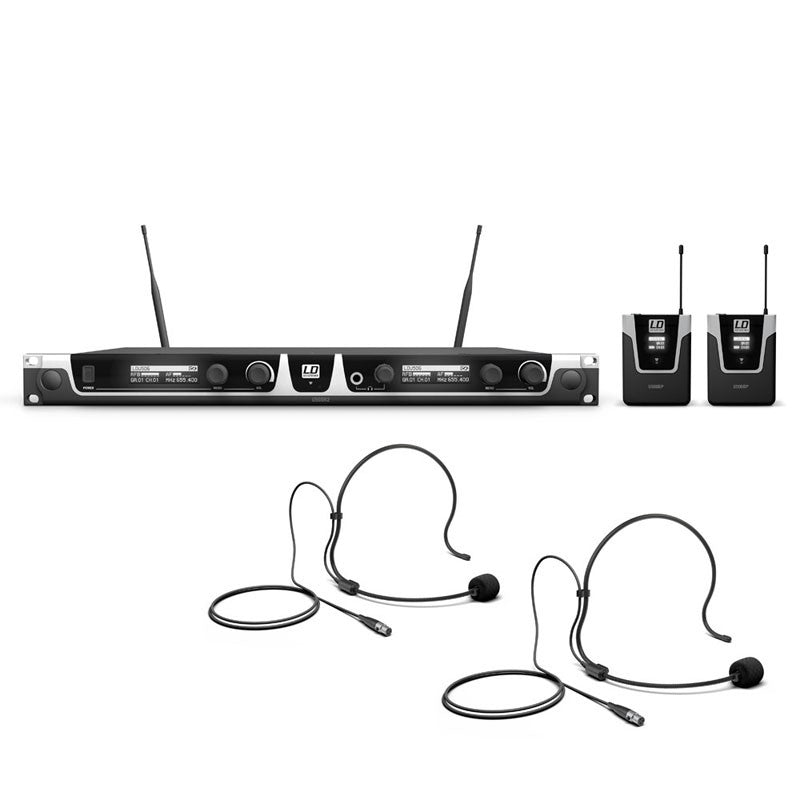 LD Systems U506 BPH2 Sistema Inalámbrico con 2 Micrófonos de Diadema 1