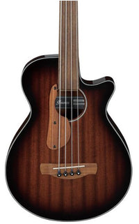 Ibanez AEGB24FE MHS Bajo ElectroAcústico Fretless Mahogany Sunburst 4