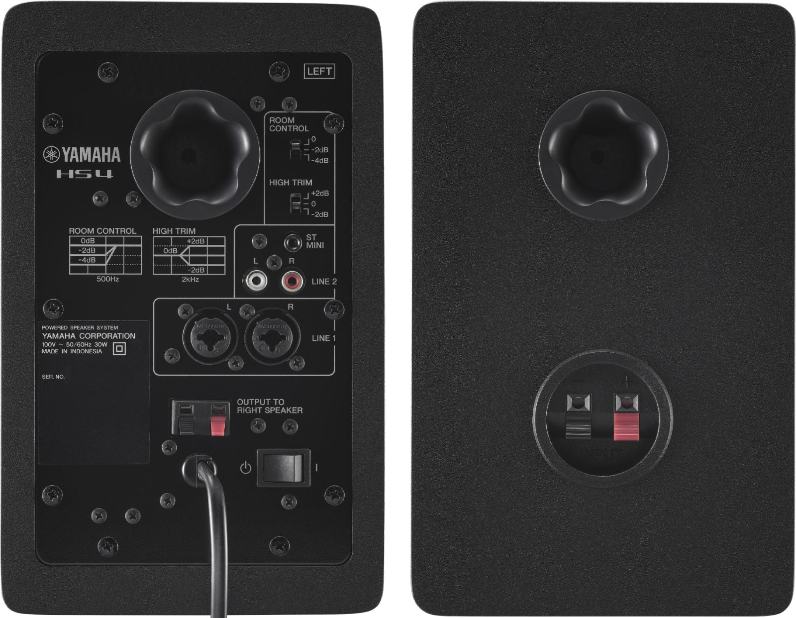 Yamaha HS4 Pareja Monitores Estudio Negros 4