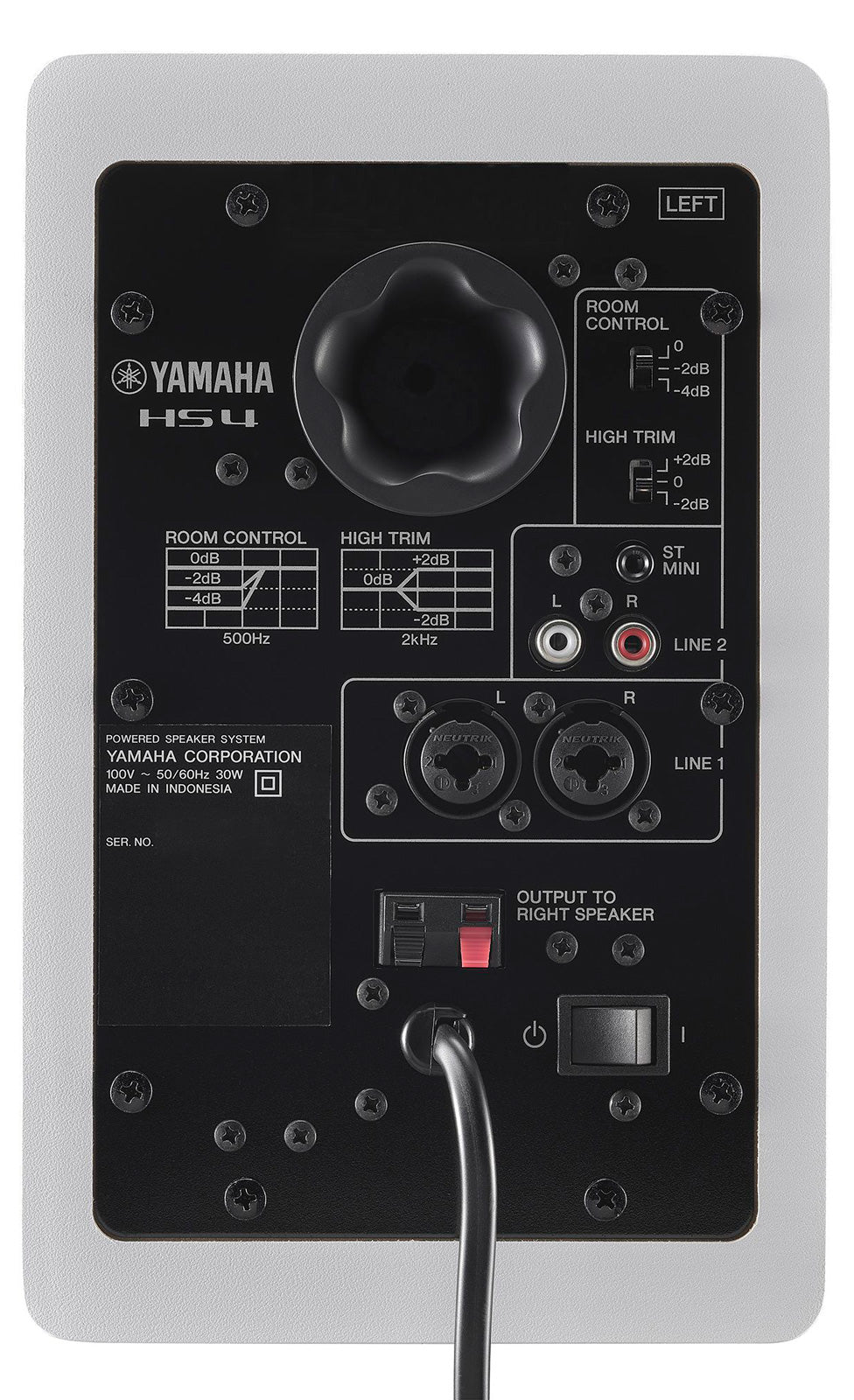 Yamaha HS4W Pareja Monitores Estudio Blancos 6