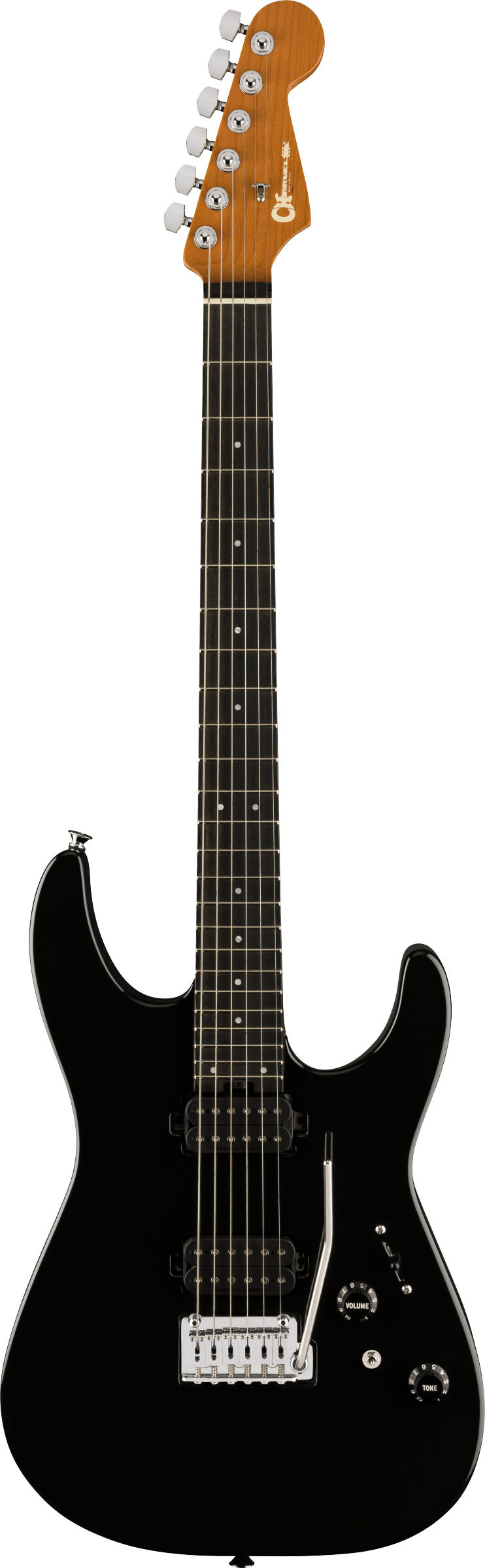 Charvel Pro-Mod DK24 HH 2PT EB Guitarra Eléctrica Gloss Black 1