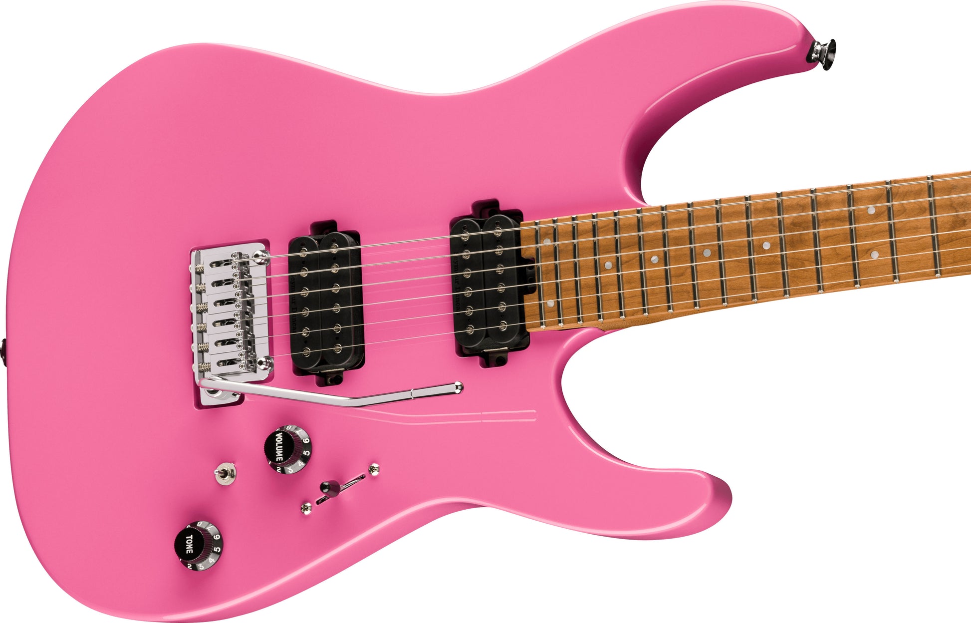 Charvel Pro-Mod DK24 HH 2PT CMN Guitarra Eléctrica Bubblegum Pink 3