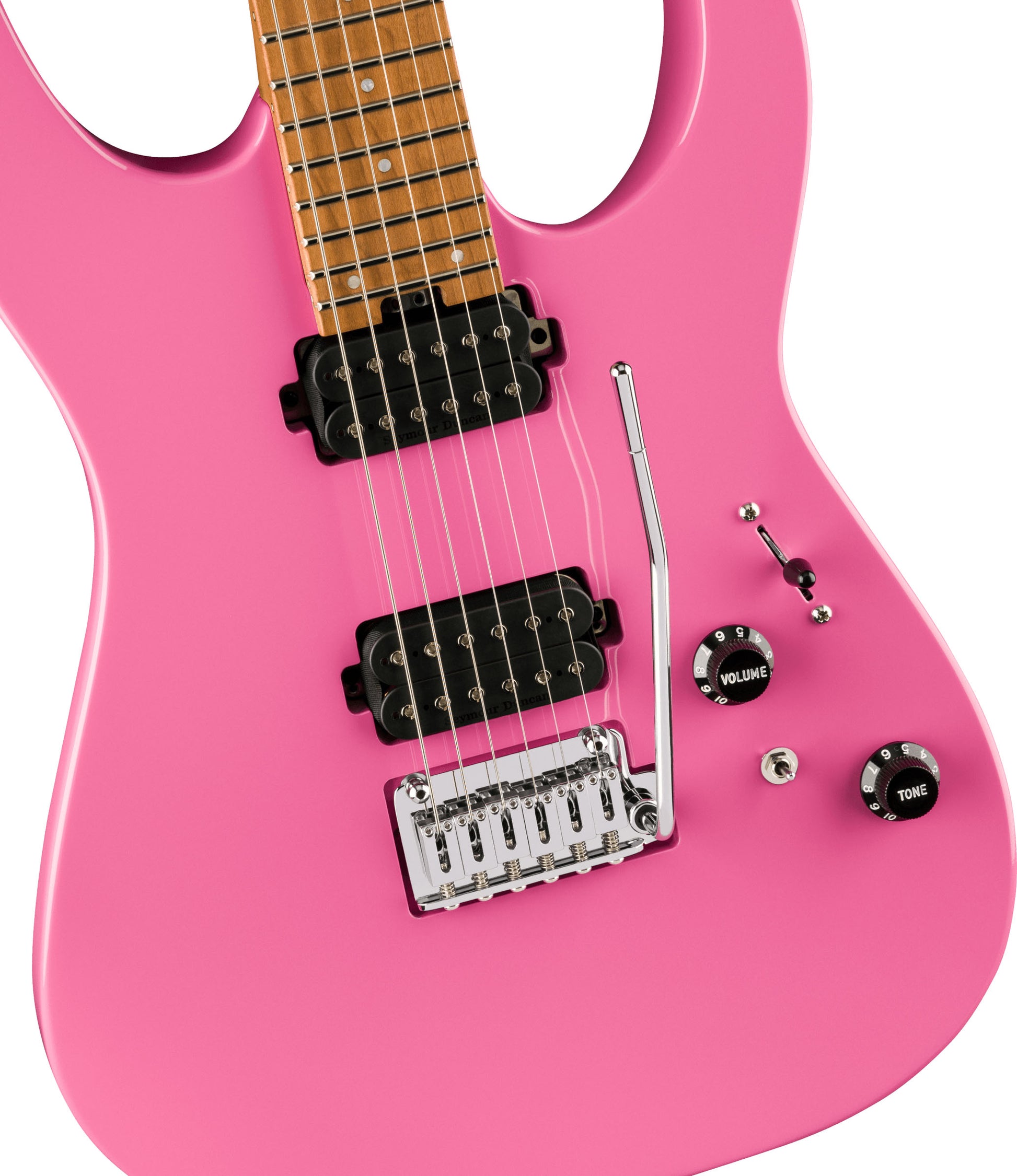 Charvel Pro-Mod DK24 HH 2PT CMN Guitarra Eléctrica Bubblegum Pink 4