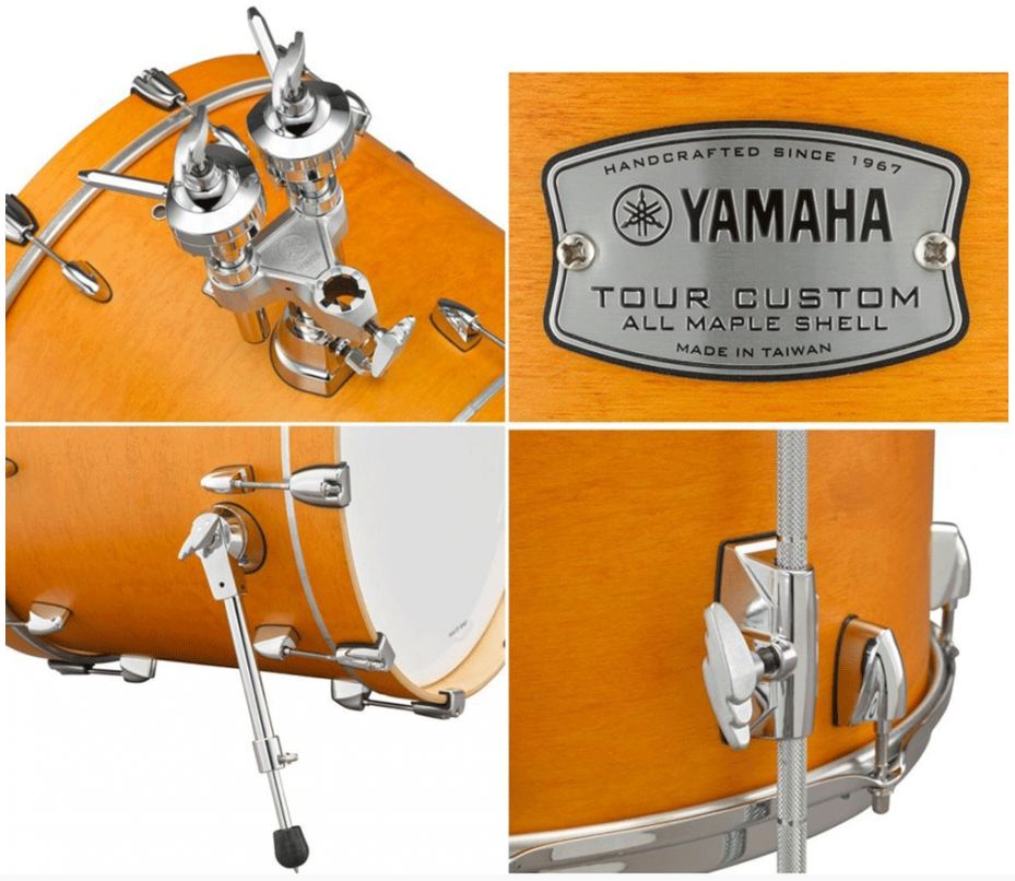 Yamaha TMP0F4 CRS Tour Custom 2017 Batería Acústica Caramel Satin 13