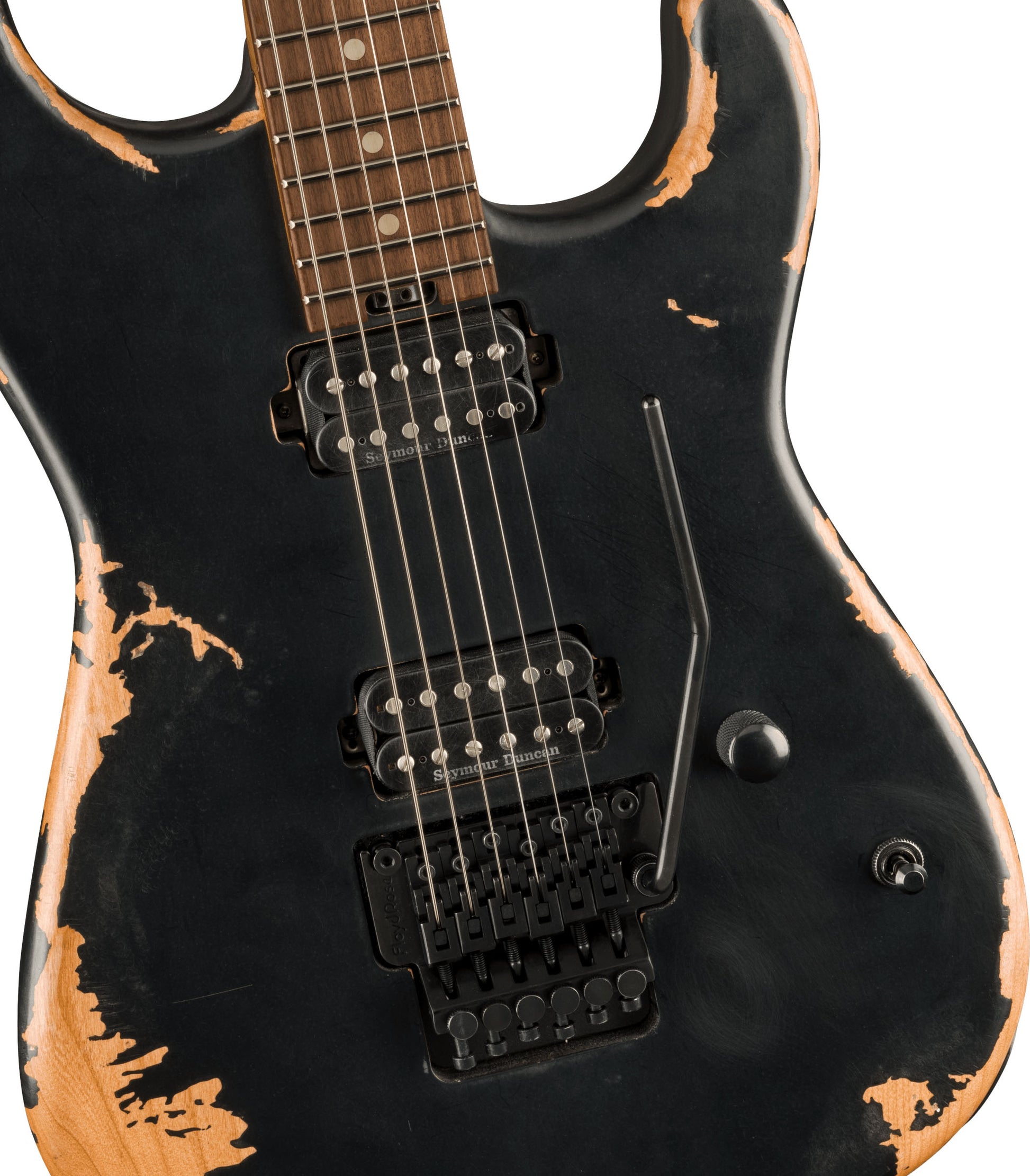 Charvel Pro-Mod Relic San Dimas Style 1 HH FR PF Guitarra Eléctrica Weathered Black 4