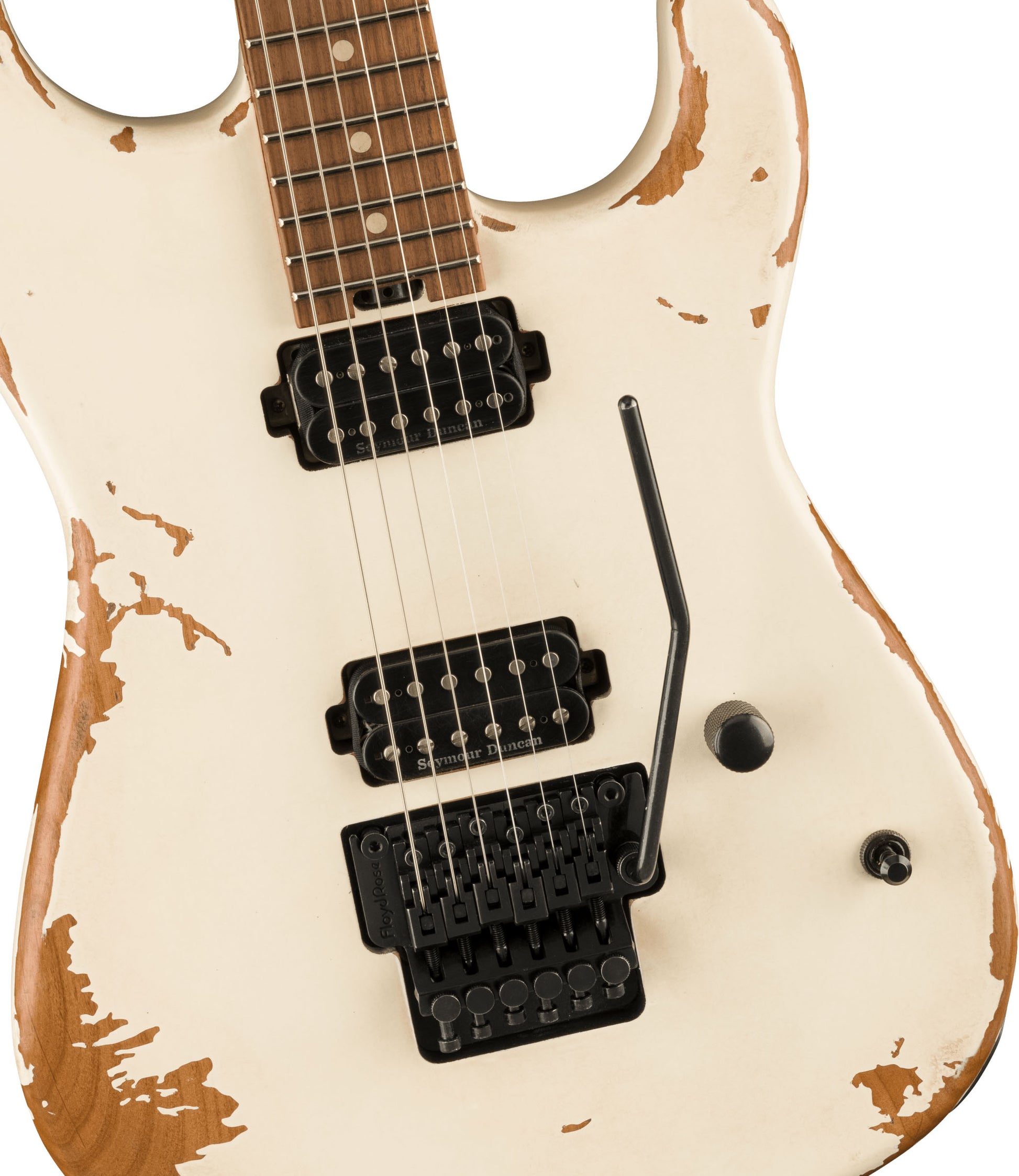 Charvel Pro-Mod Relic San Dimas Style 1 HH FR PF Guitarra Eléctrica Weathered White 4